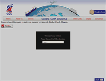 Tablet Screenshot of globalcorplogistics.com